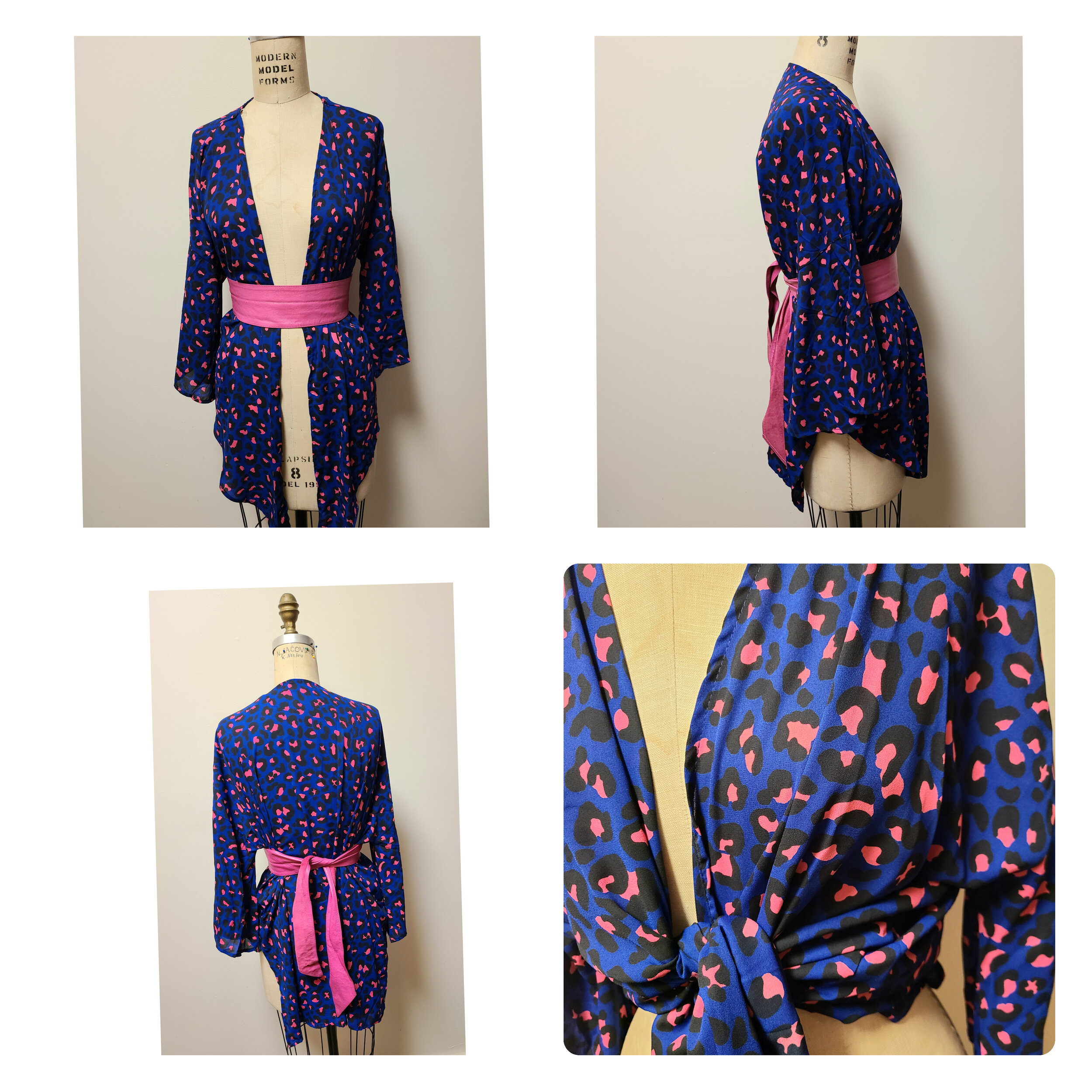 Blue and Pink Cheetah Top