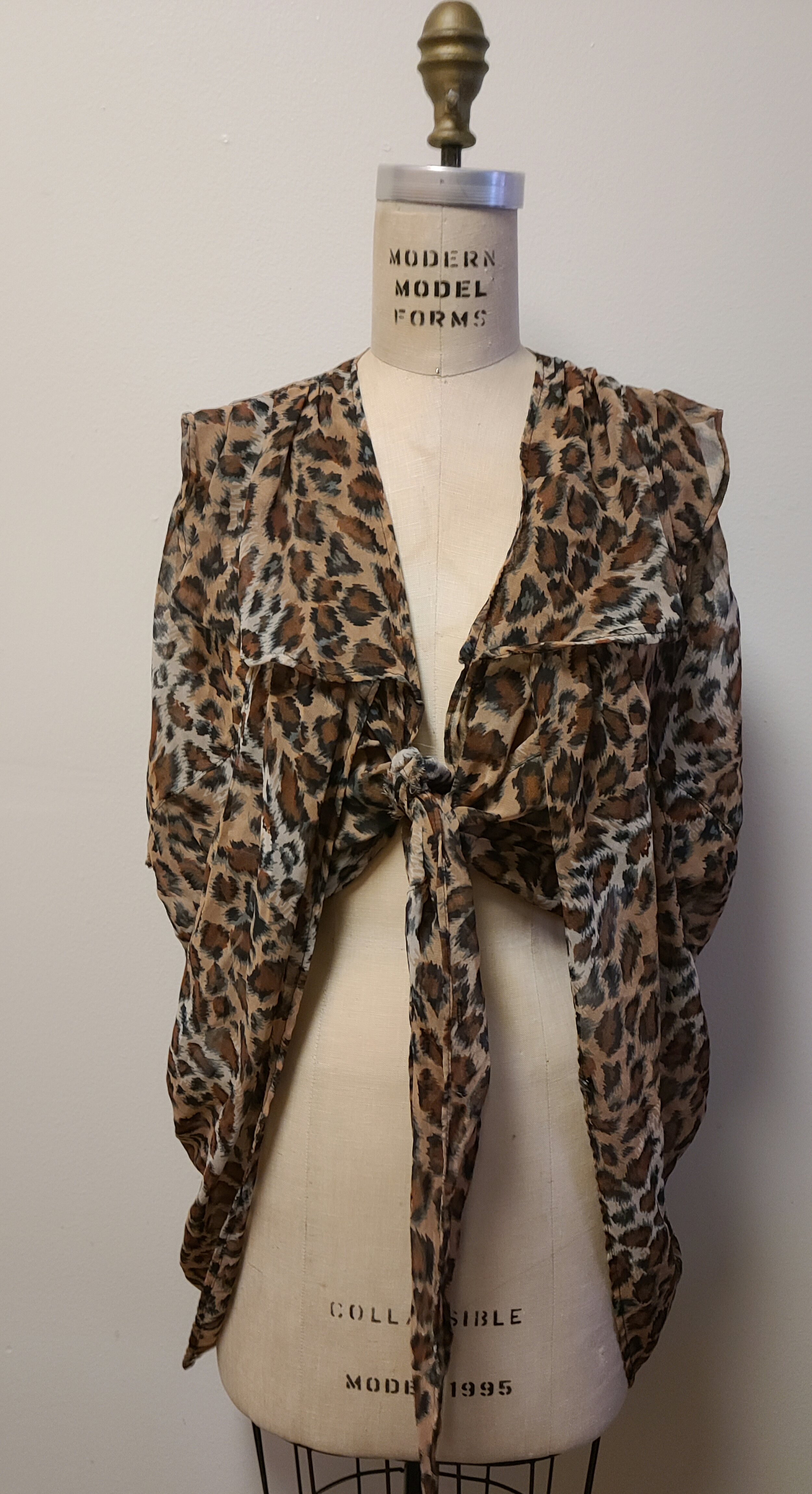 Animal Print Hi Lo Top