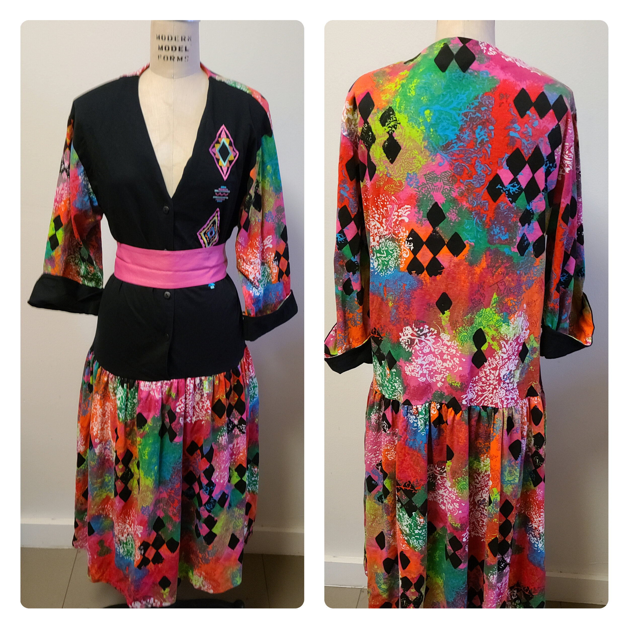 Vintage Abstract Dress