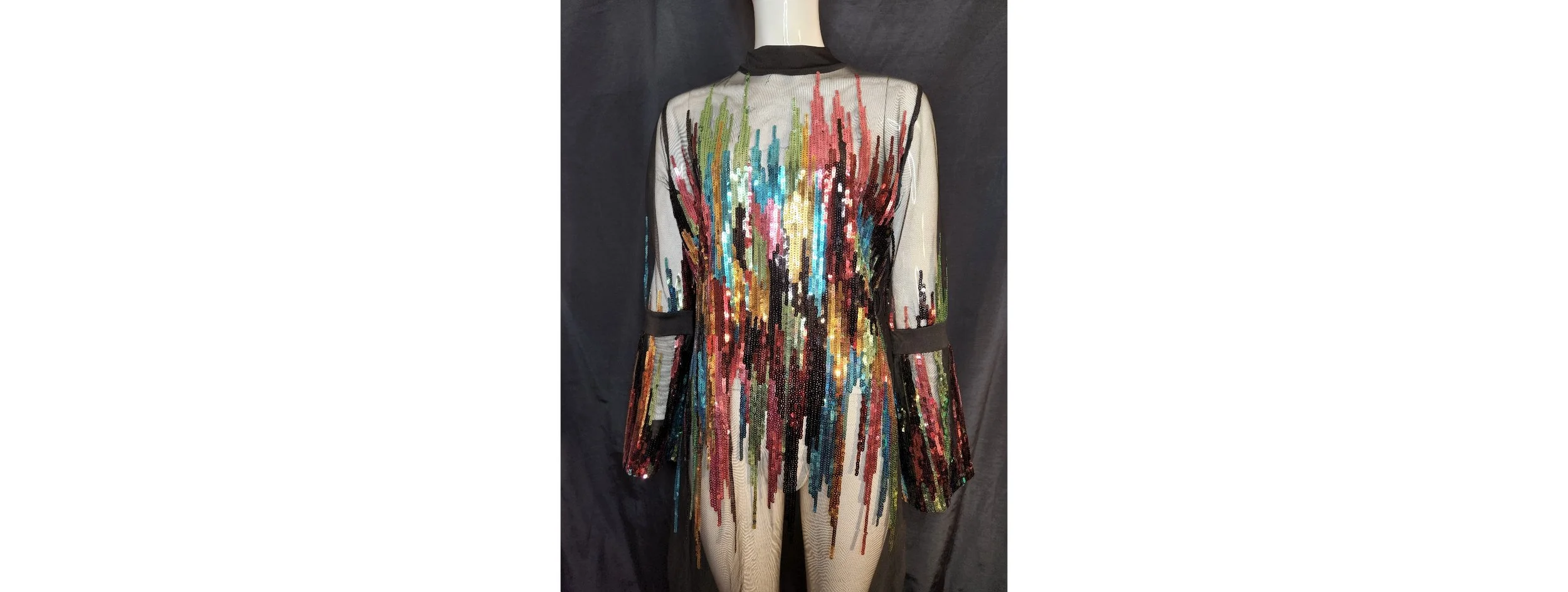 Sequin Bell Sleeve Dress
