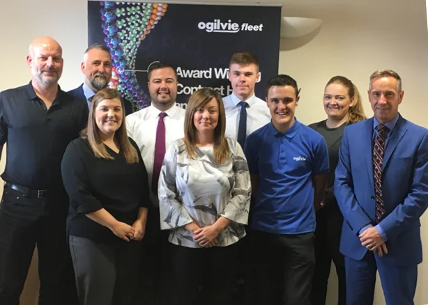 Ogilvie Fleet’s daily rental team with operations director Jim Hannah (far right).