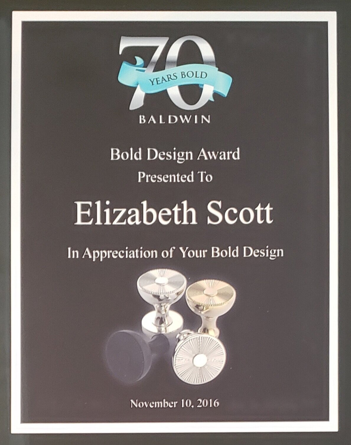 Baldwin Bold Design Award