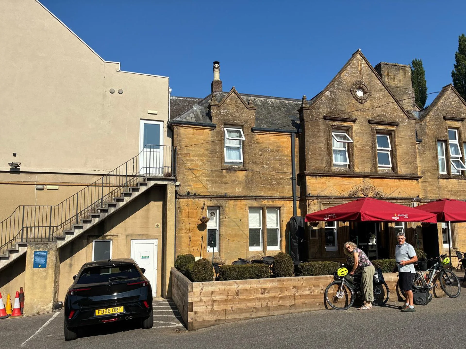 The Shrubbery Hotel. Spot the sensitive extension.