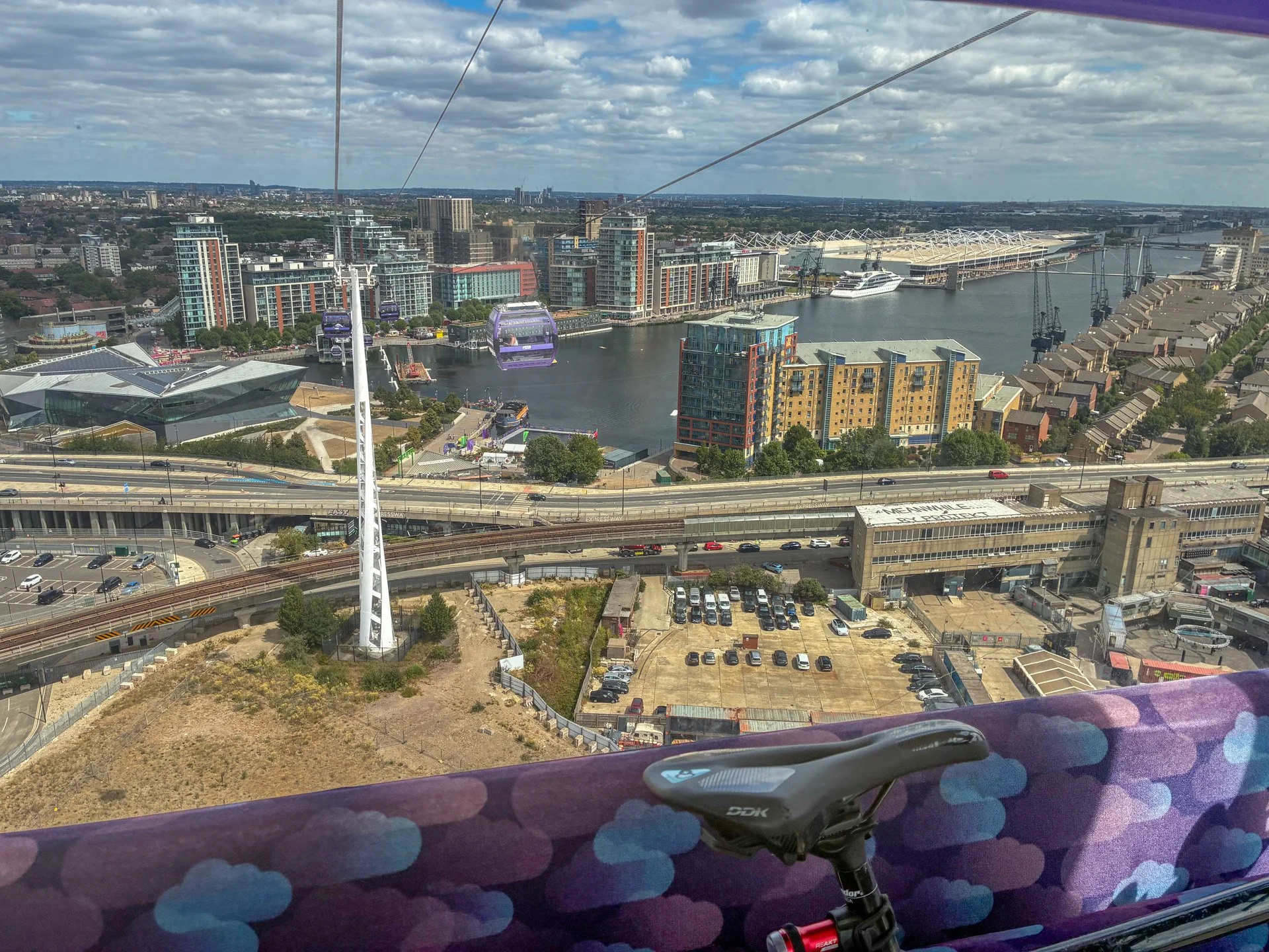 The Royal Dock, note lido below, EXCel beyond