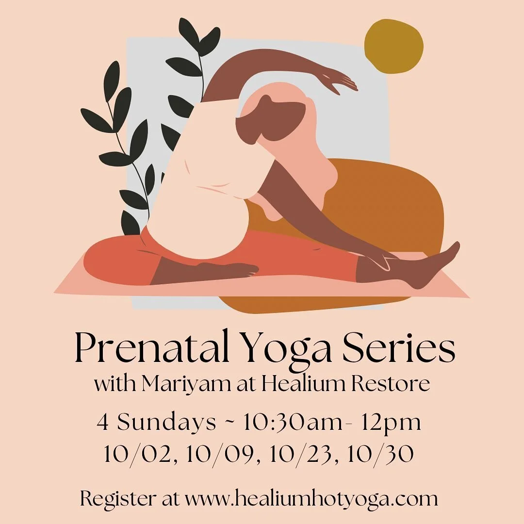 Excited to be back @healiumrestore to offer a fall prenatal yoga series for all pregnant bodies.🍁Our first session meets beginning tomorrow, feel free to drop in when you can. ❤️

This workshop is an offering of space to slowwwww down to connect wit