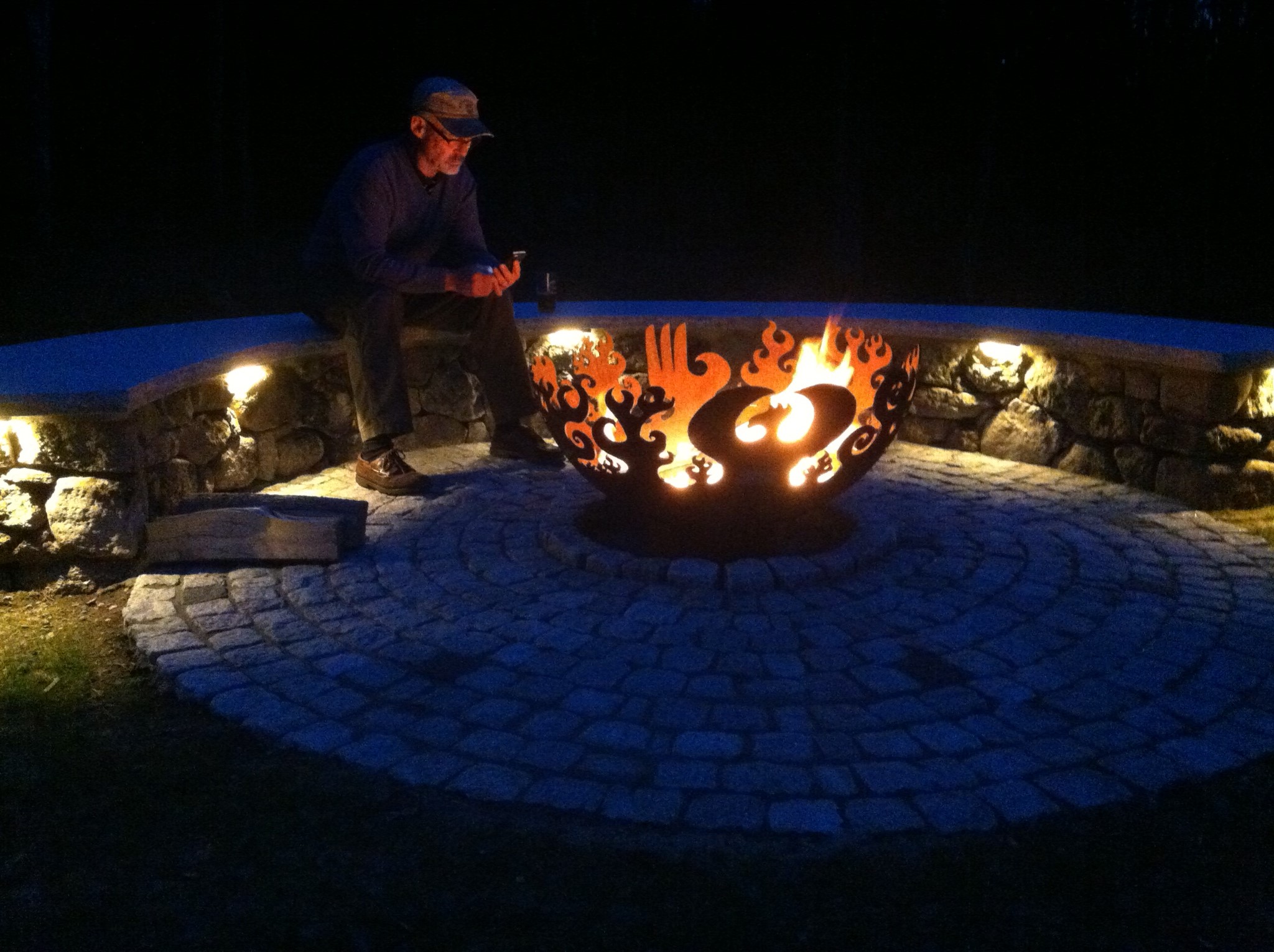 Landscaping in Amherst, NH with masonry