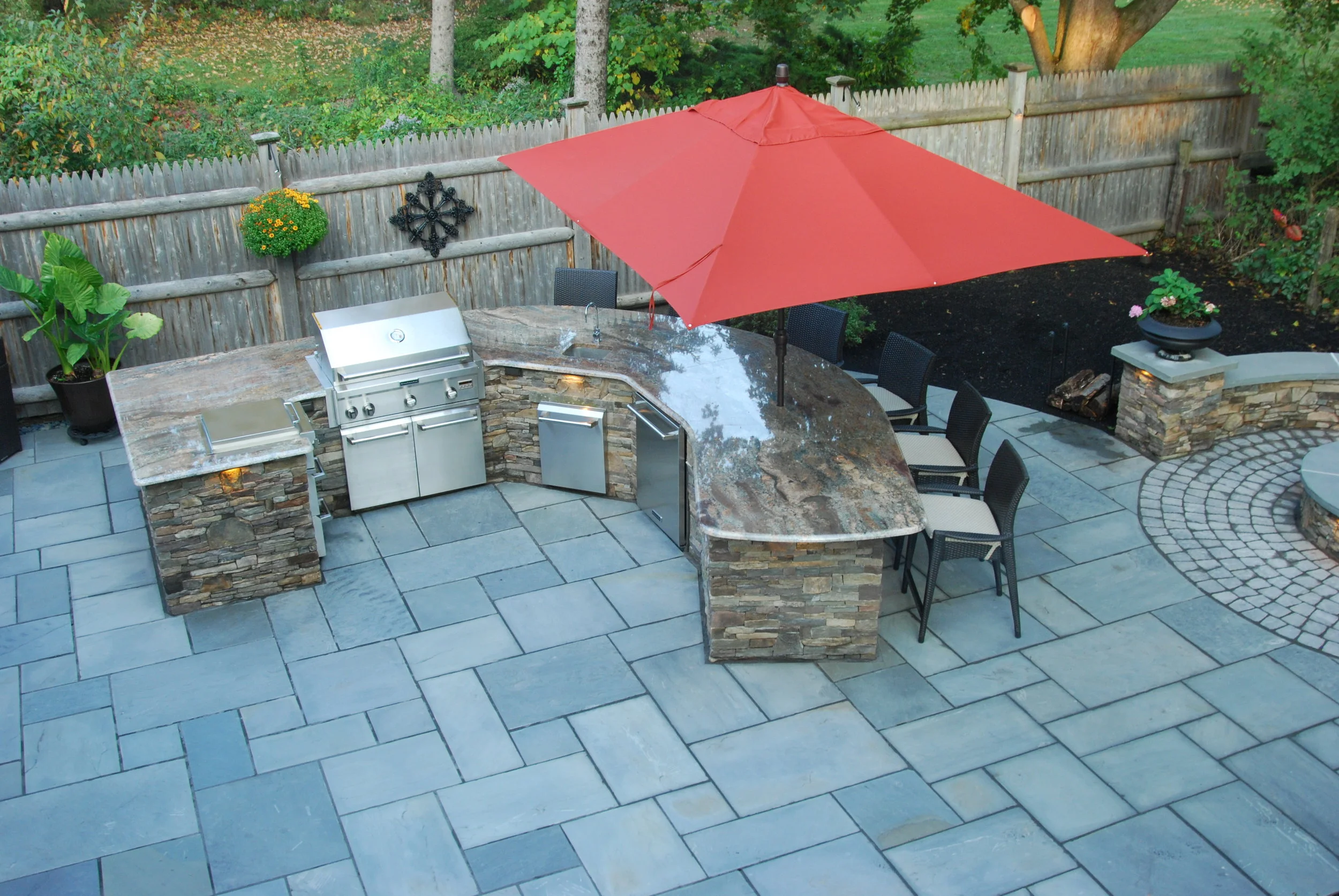 Outdoor Kitchen In Hollis Milford Amherst Nh New Hampshire Northern Lights