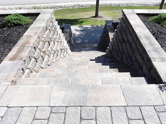 Masonry in Concord, NH with stunning paver walkway