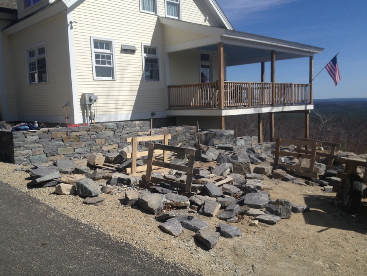 Newton, MA stunning landscape design and masonry