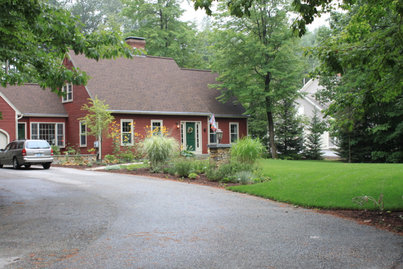 Top natural stone landscape design in Milford, NH Northern Lights