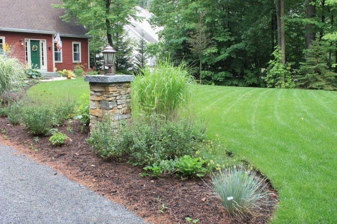 Landscape design with outdoor lighting in Concord, NH