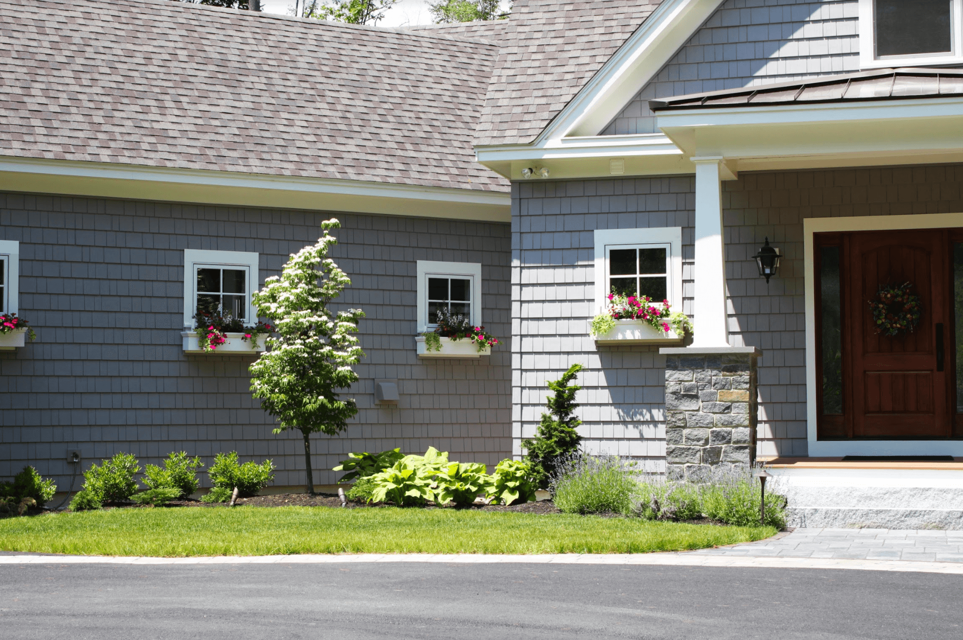 Paver walkway in Milford, NH