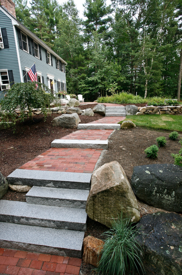 Front Yard — Excavating Contractors Hollis, Peterborough NH - Landscaping, Masonry Amherst NH | Northern Lights Front Yard — Excavating Contractors Hollis, Peterborough Nh - Landscaping, Masonry Amherst Nh | Northern Lights