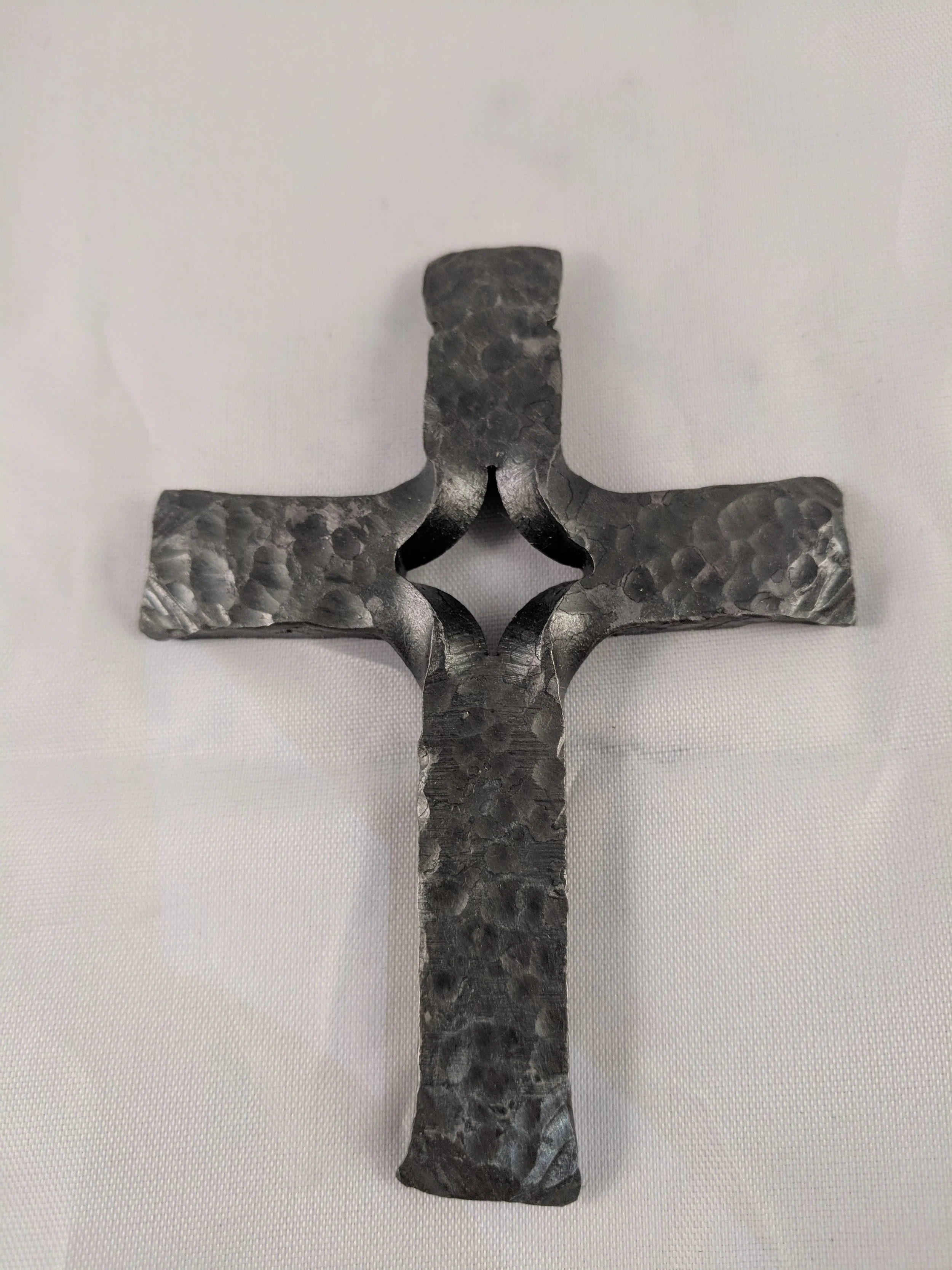 Frederick's Cross, steel peened, bright oil finish