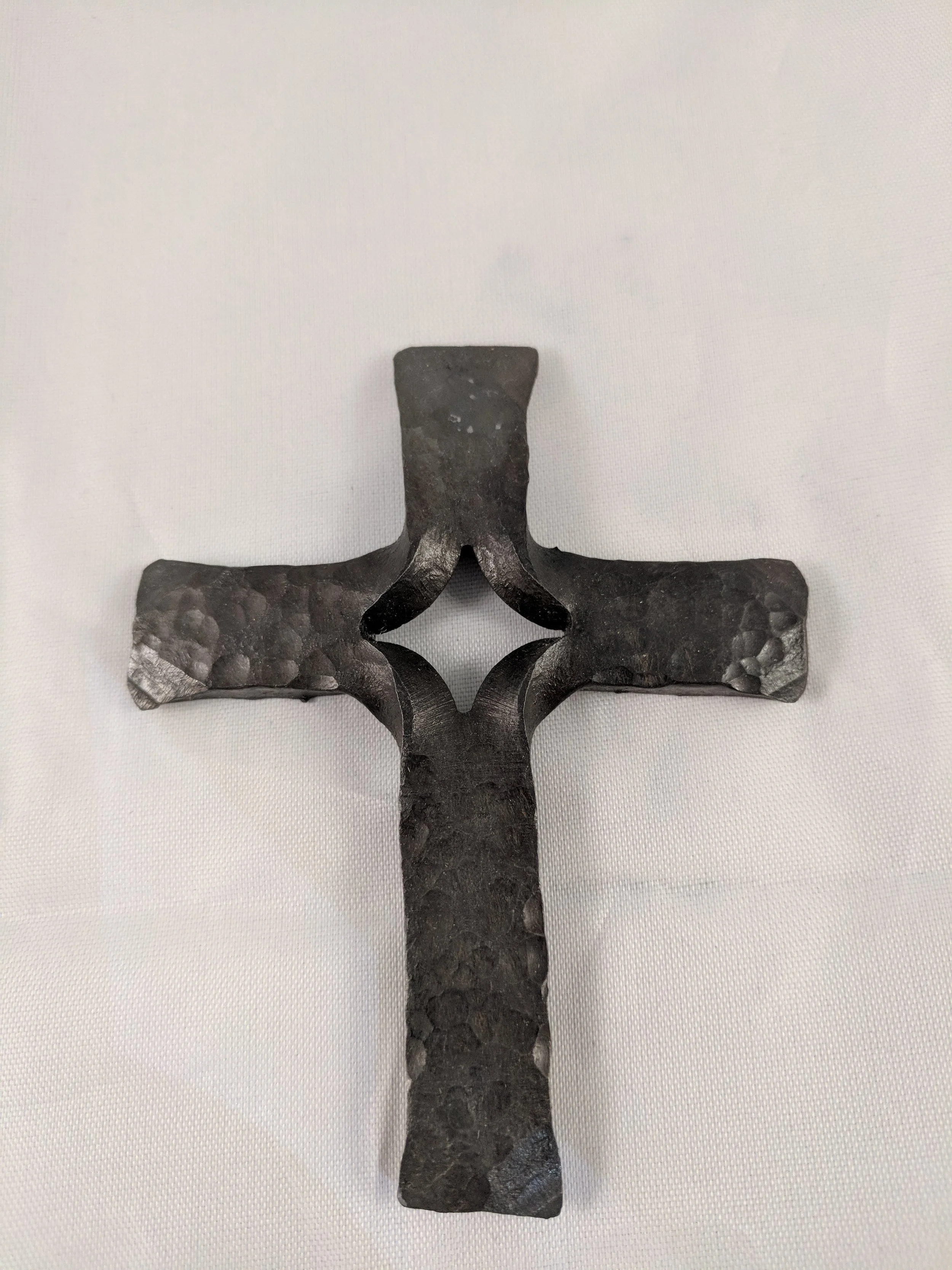 Frederick's Cross, dark oil finish, light peened finish