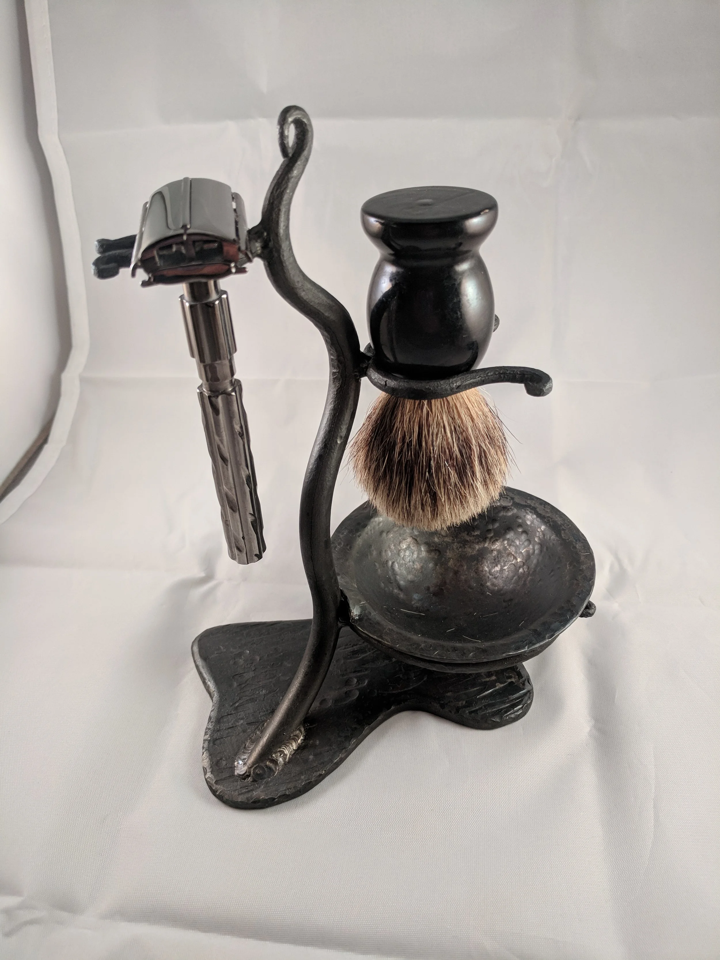 Hand Forged Shave Stand w/ Bowl