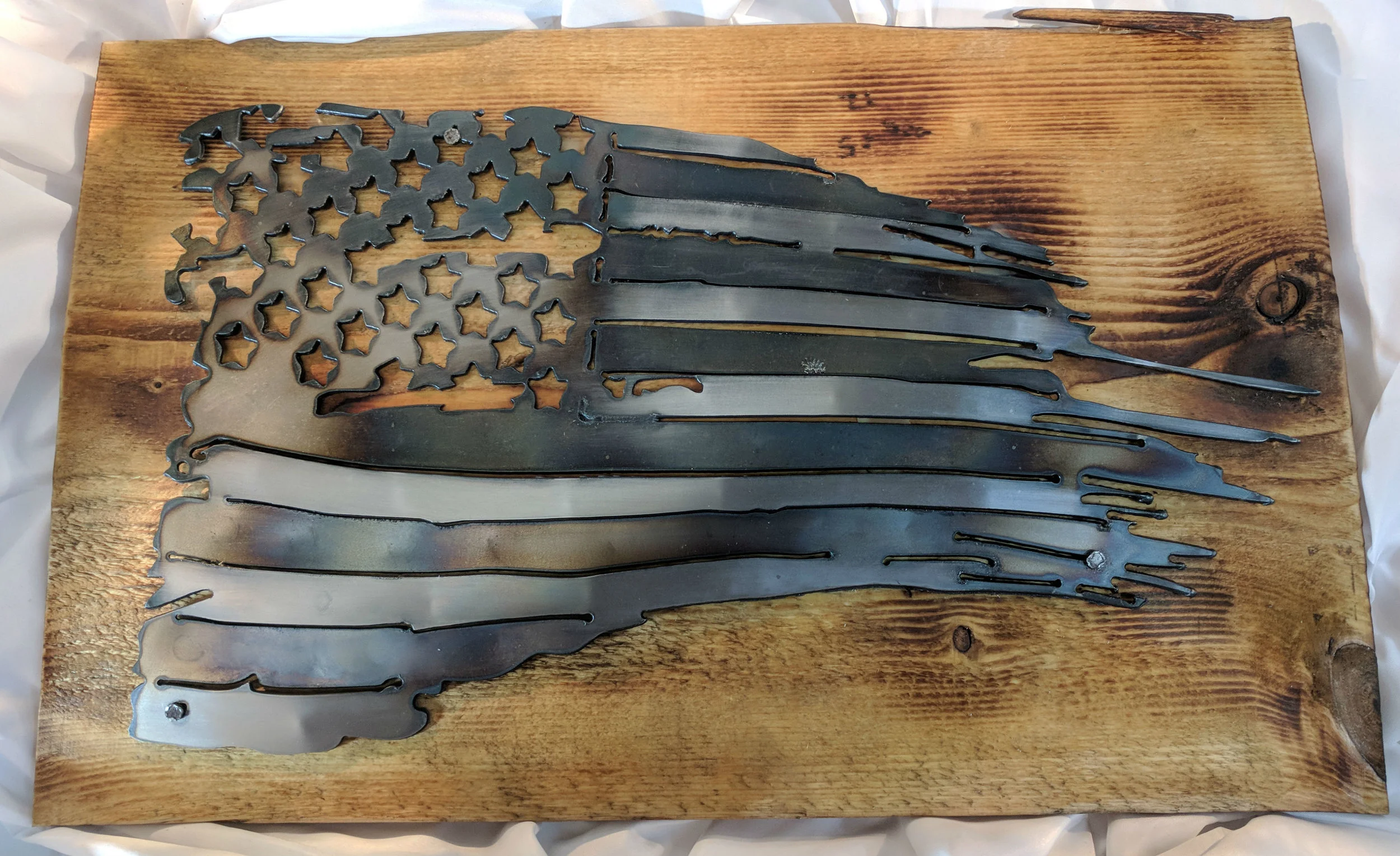 Two Tone Tattered Flag (Small)