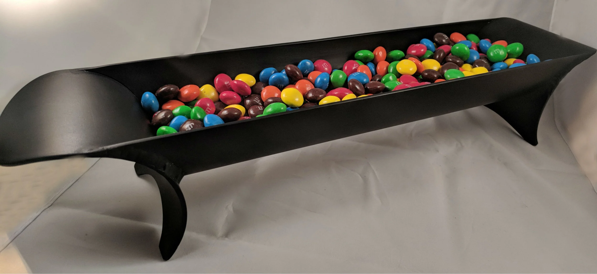 Black anodized candy dish / drop tray