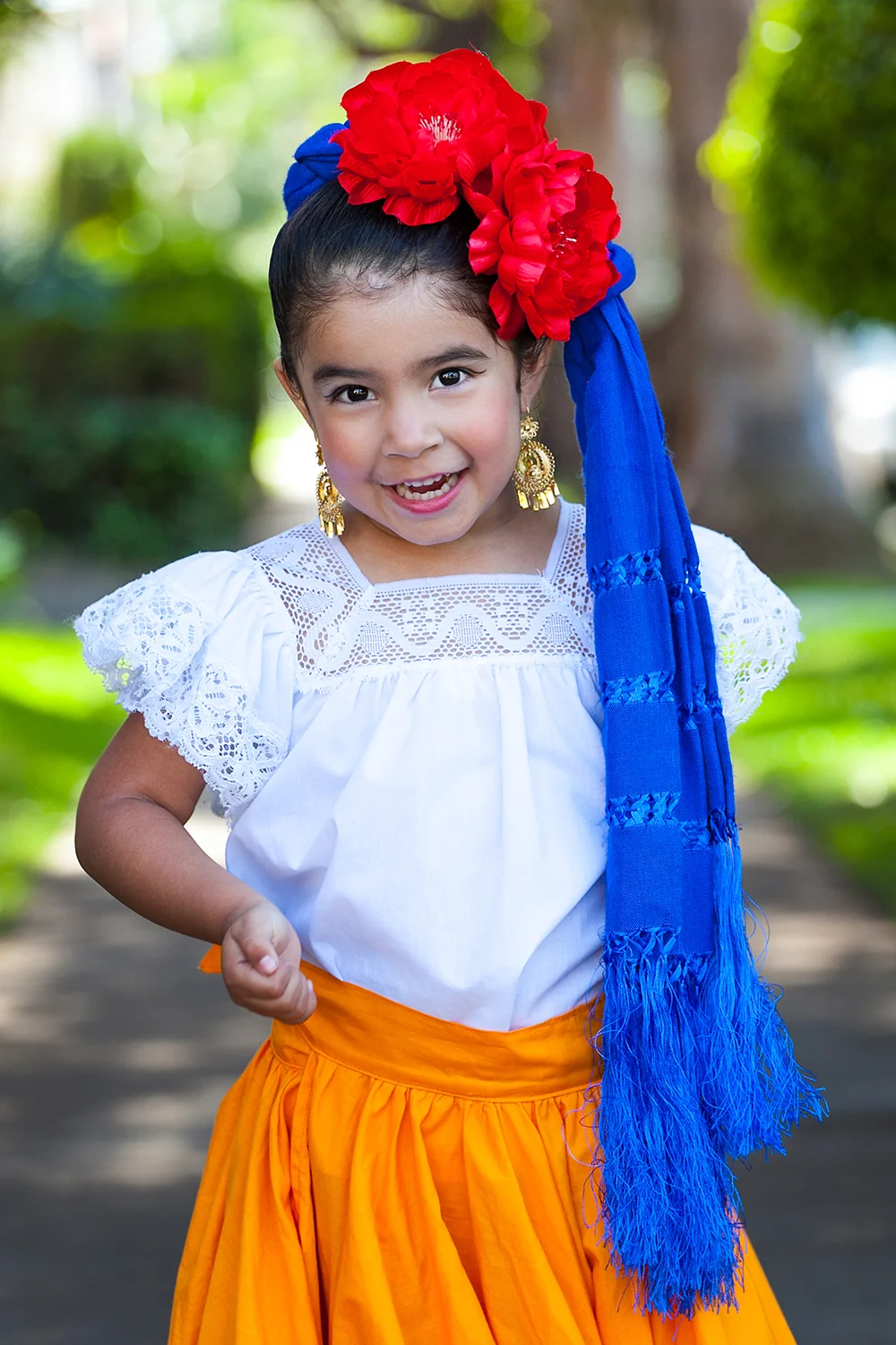 Young Mexican girl headshot