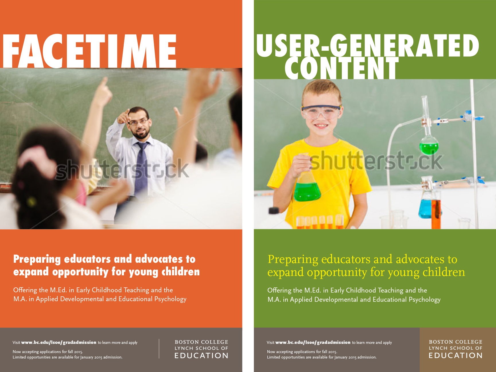 Proposed Poster Campaign for Lynch School of Education