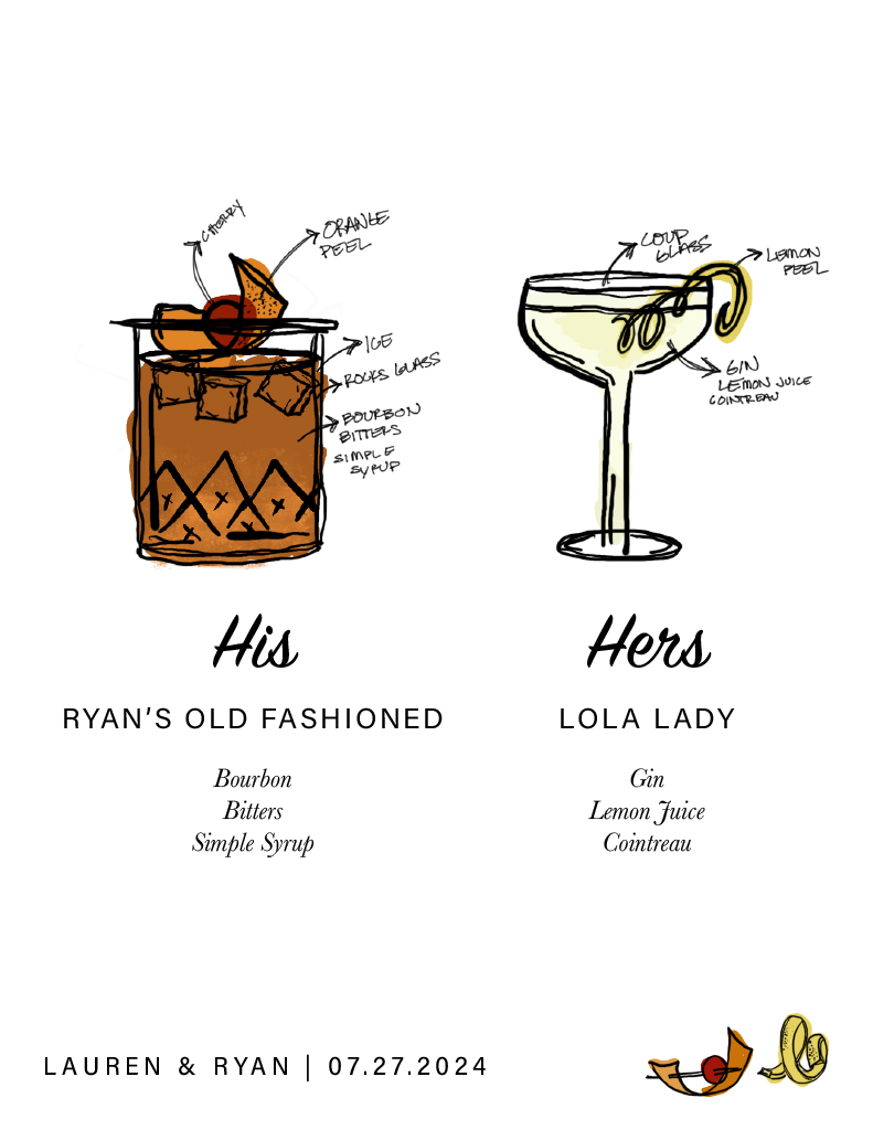 Signature Drink Signage