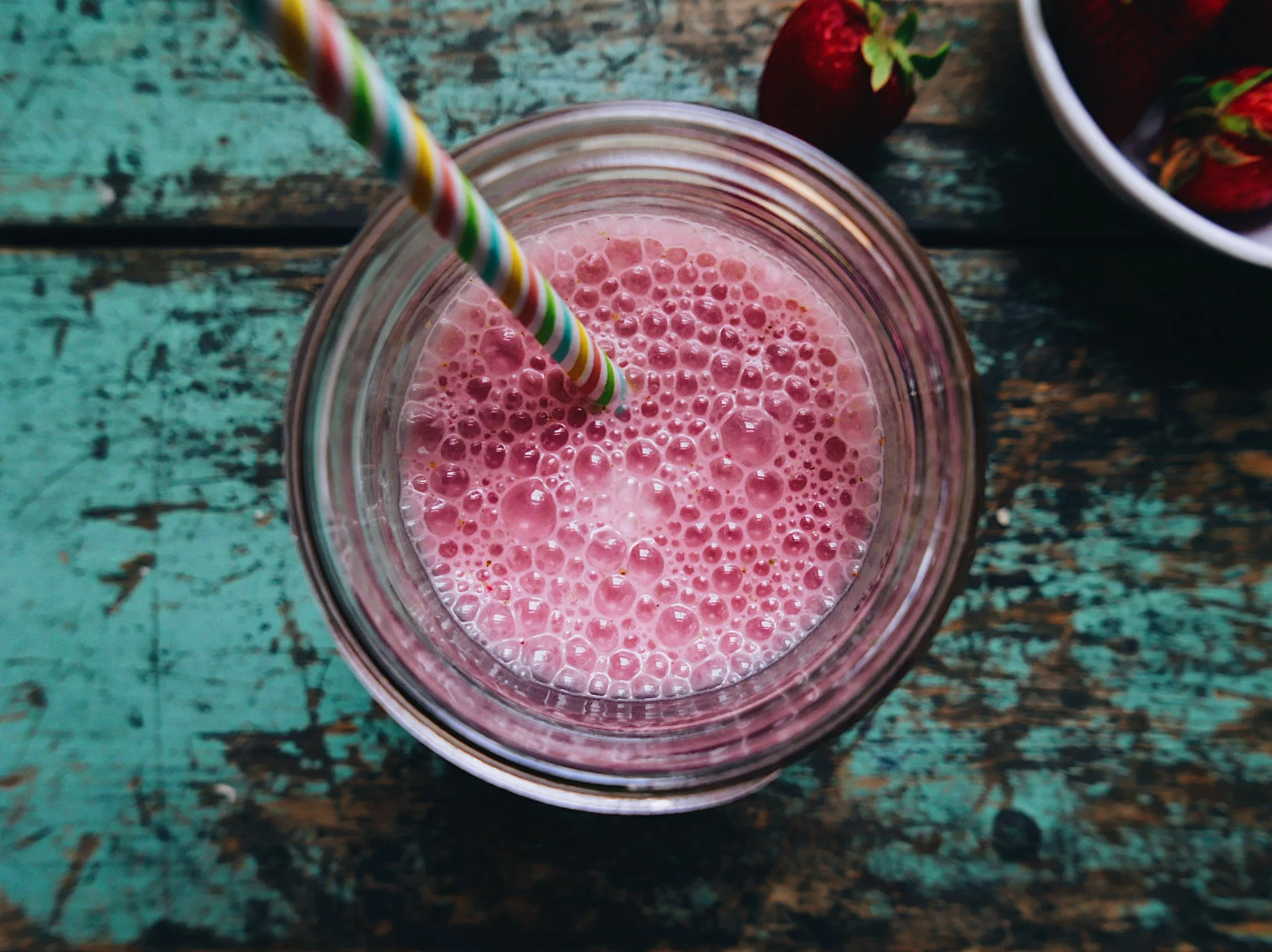 strawberry milkshake. hold the milk.