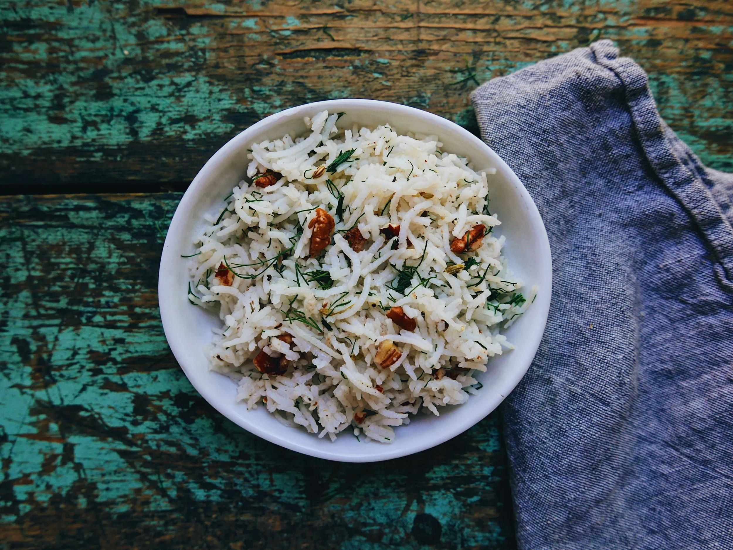 ‘the best rice’ rice with dill &amp; pecans