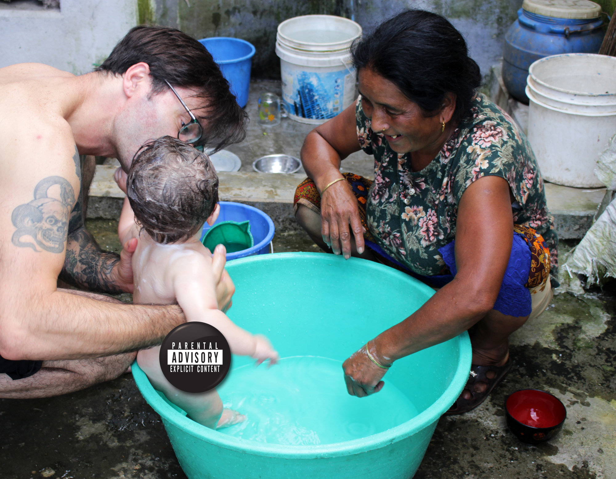 In Lwang village, while being scraped by Sita's wise hands