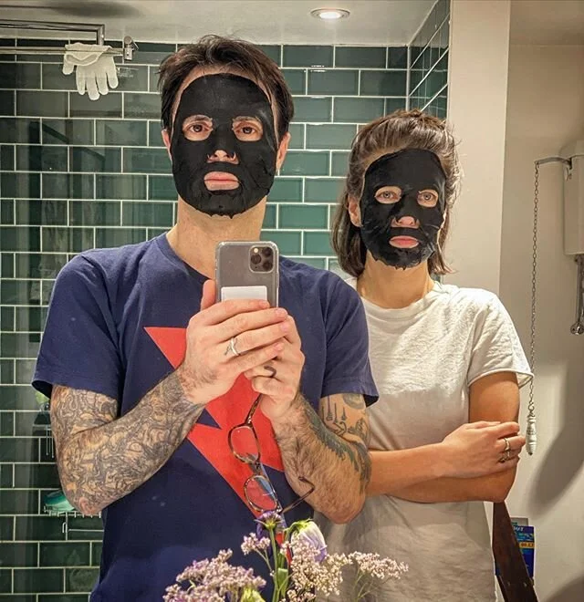 ELEVEN YEARS
since these two muppets met one night in Soho. Eleven years of laughing, crying, shouting, adventuring, box set bingeing, working, parenting, building, loving and experimenting with ridiculous charcoal masks. As our kids would say, here&