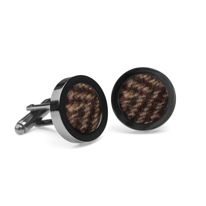 Orwell & Browne - Donegal Tweed Cufflinks - Made In Ireland