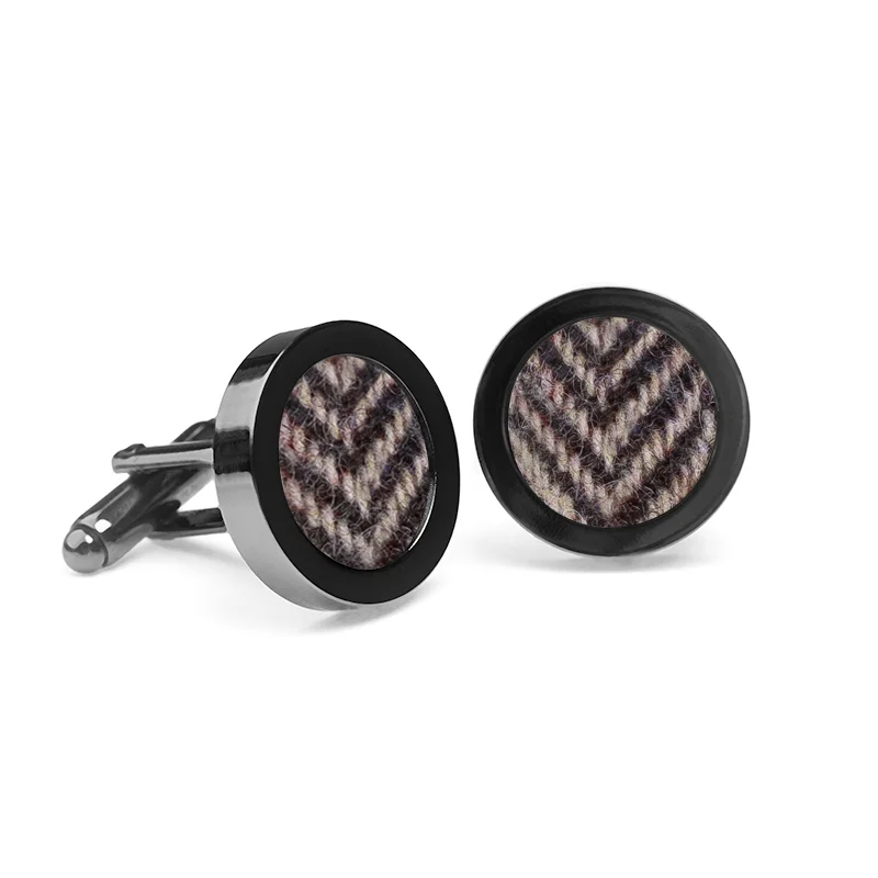 Orwell & Browne - Donegal Tweed Cufflinks - Made In Ireland