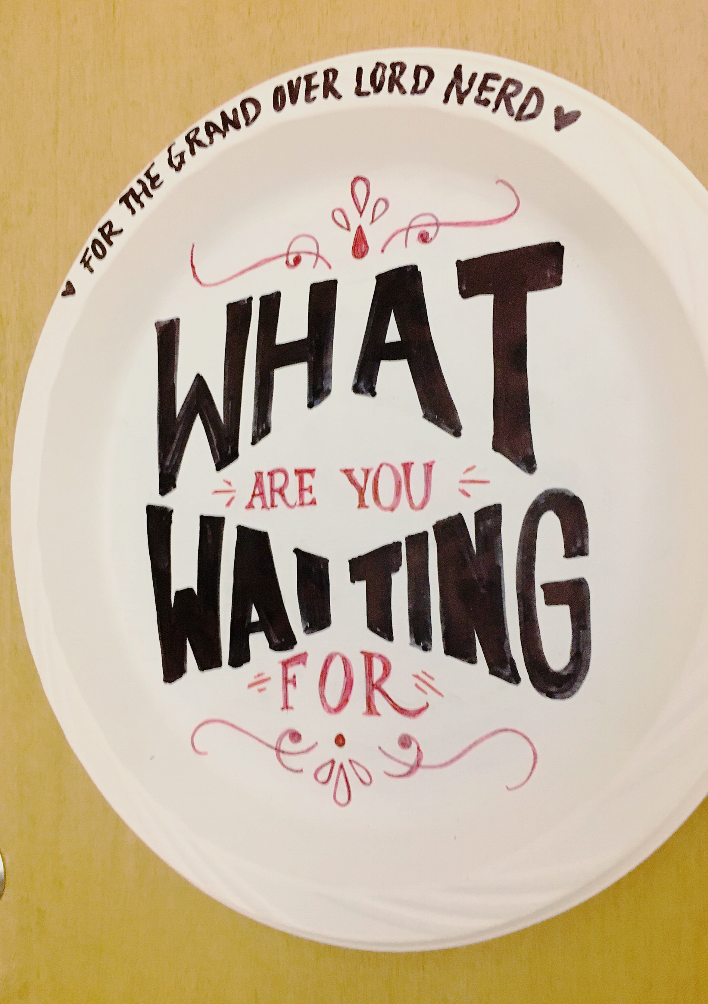 April 10 - "What are you waiting for?"