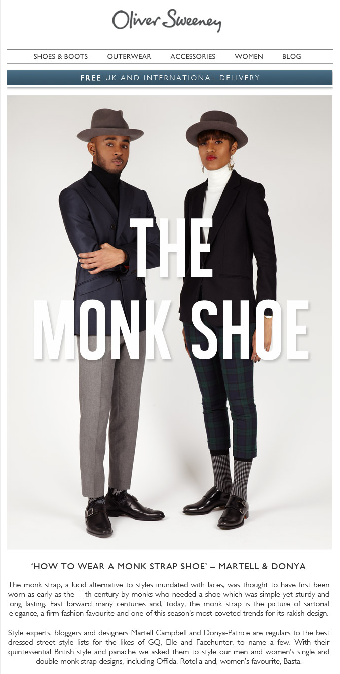OLIVER SWEENEY MONK SHOE CAMPAIGN