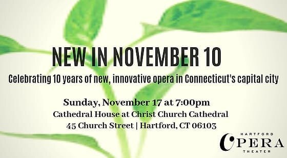 Congrats and toi toi toi to my colleagues at @hartfordoperatheater for their tenth annual New In November festival! I so wish I could be there--I know it'll be a fabulous weekend brimming with great new opera 🎵 Here's to ten more years 🥂

Link in b