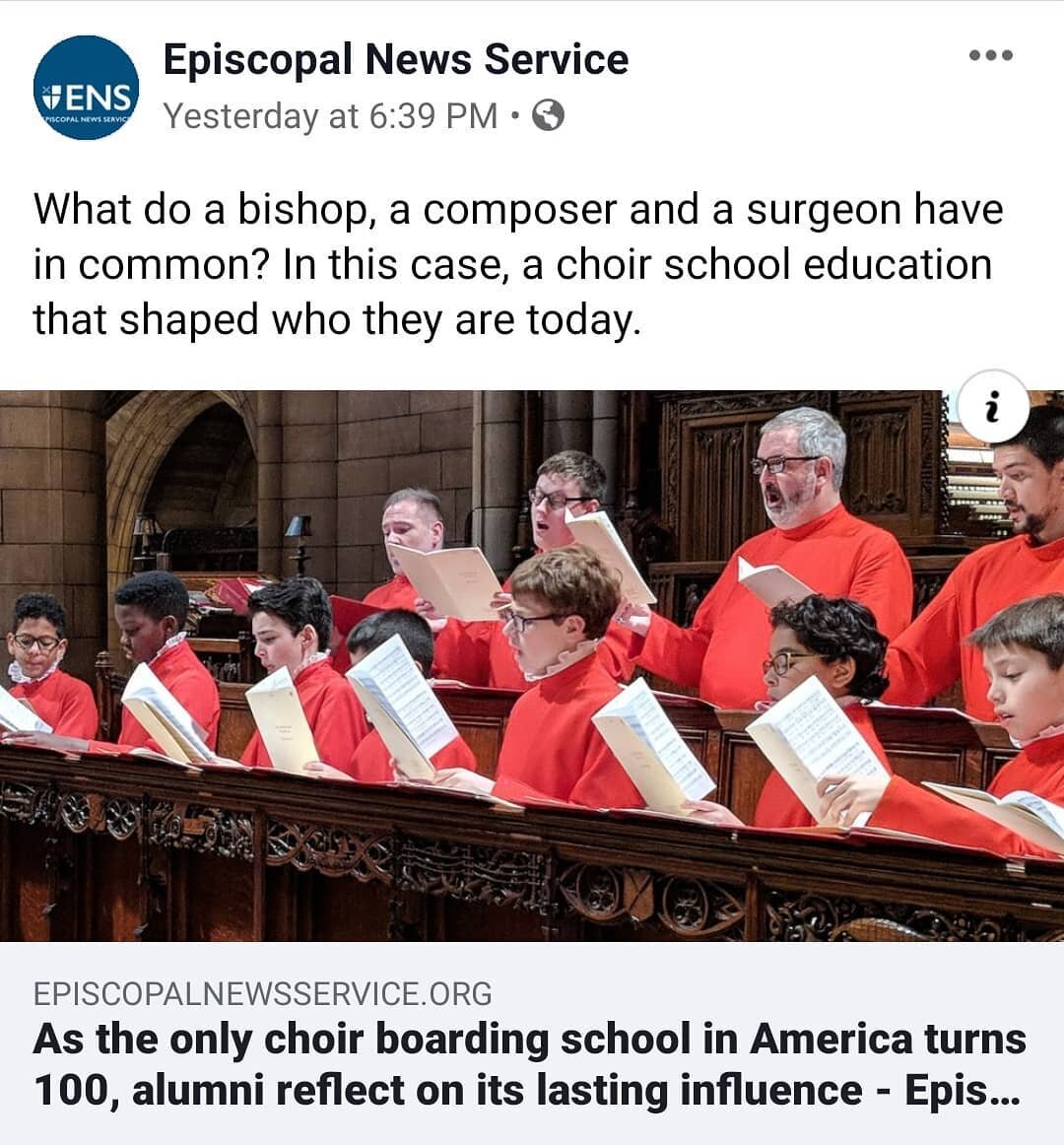 Honored to be included in this great piece about @choirschoolnyc and the formative role it has played in the lives of its alumni (link in bio) 🎶
#choirschool #choirschoolnyc100 #choirschoolnyc #saintthomas #choir #episcopal #saintthomaschurch