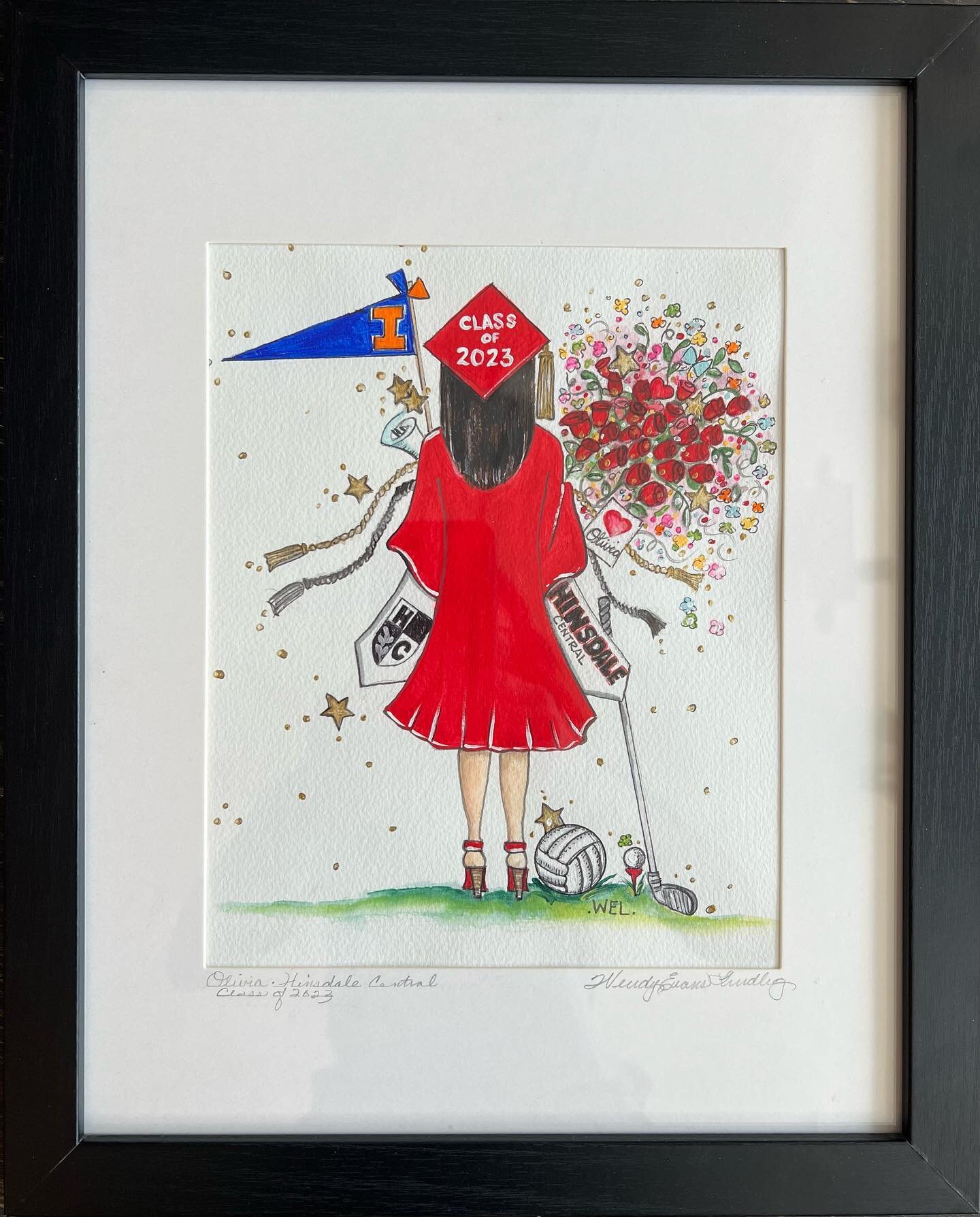 Original artwork customized for your Graduate 🎓🎓🎓

#shopsmall  #shoplocal
