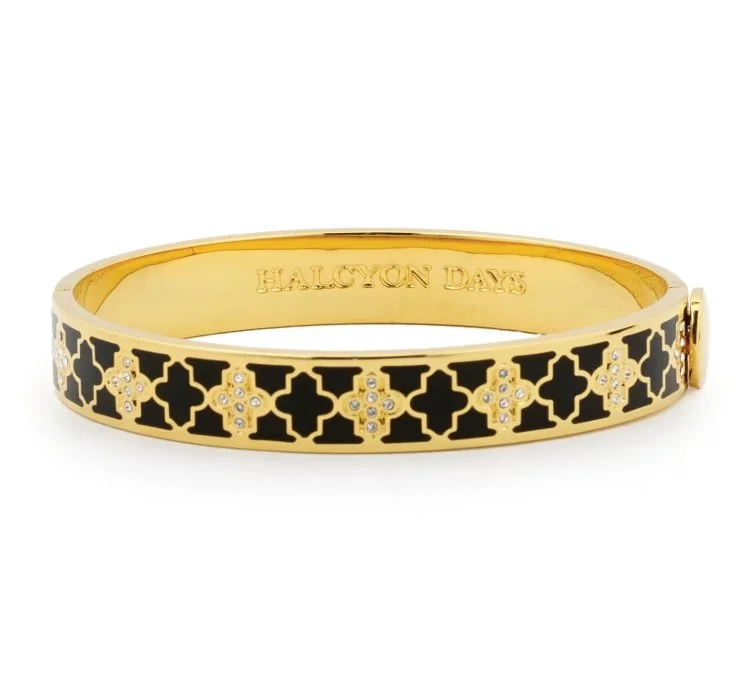 Halcyon Days Sparkle Bangle - Agama Black