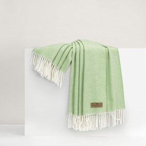 Italian Herringbone Throw Blanket - Agave
