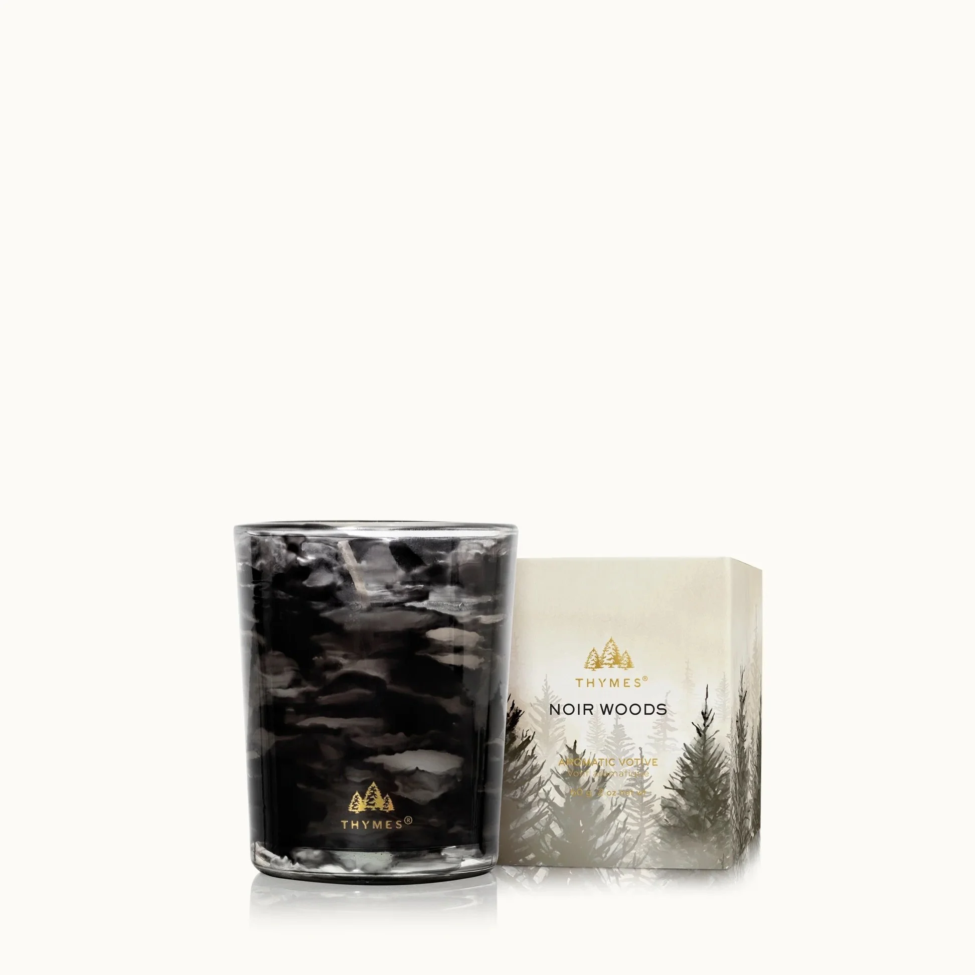 Thymes 2oz Votive Candle - Noir Woods