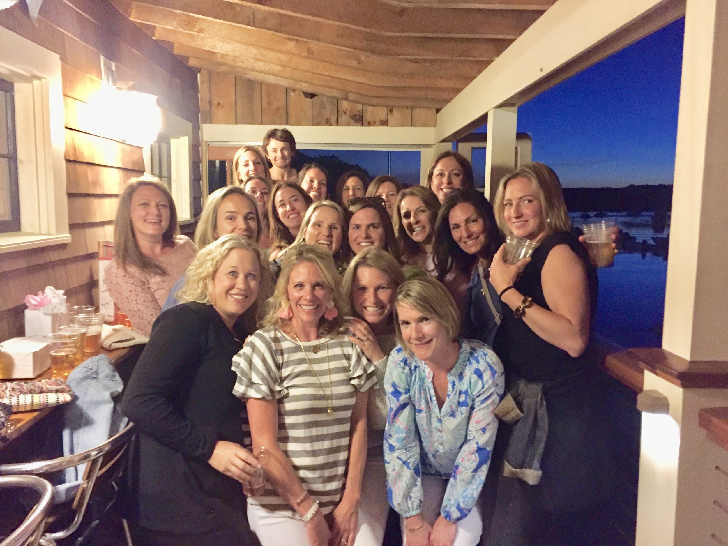 The fun crew celebrating the birthday girl!