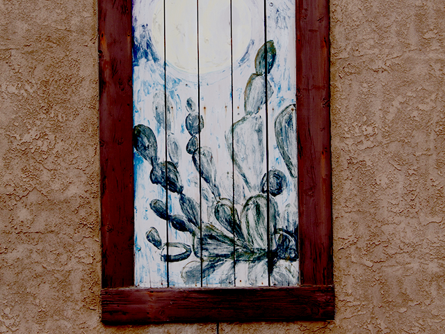 1035 S. Melendres Prickly Pear Acrylic Artist Unknown Year Unknown