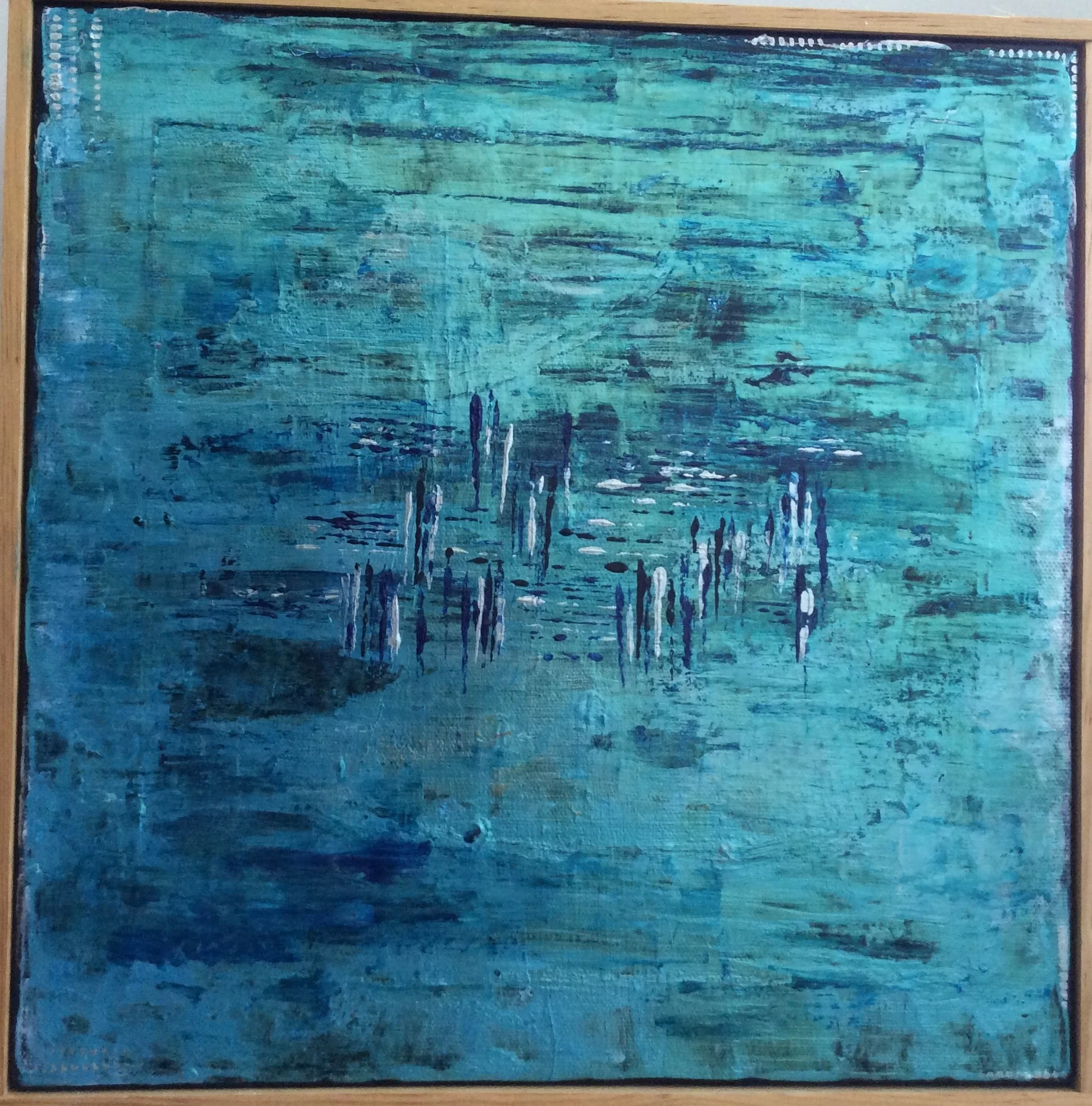 ACRYLIC ABSTRACT 12x12 $350