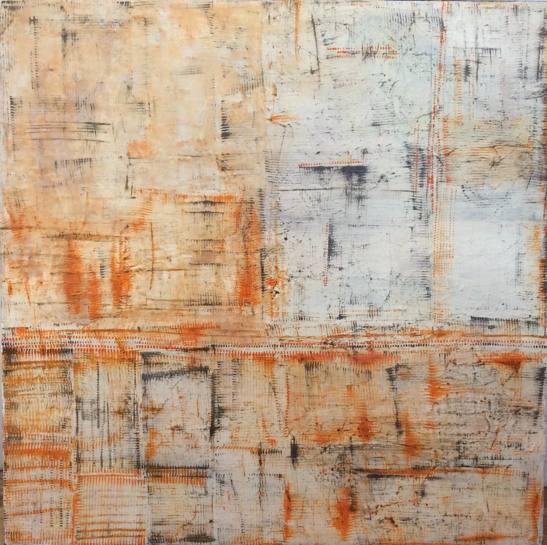 ACRYLIC ABSTRACT 24x24 $600