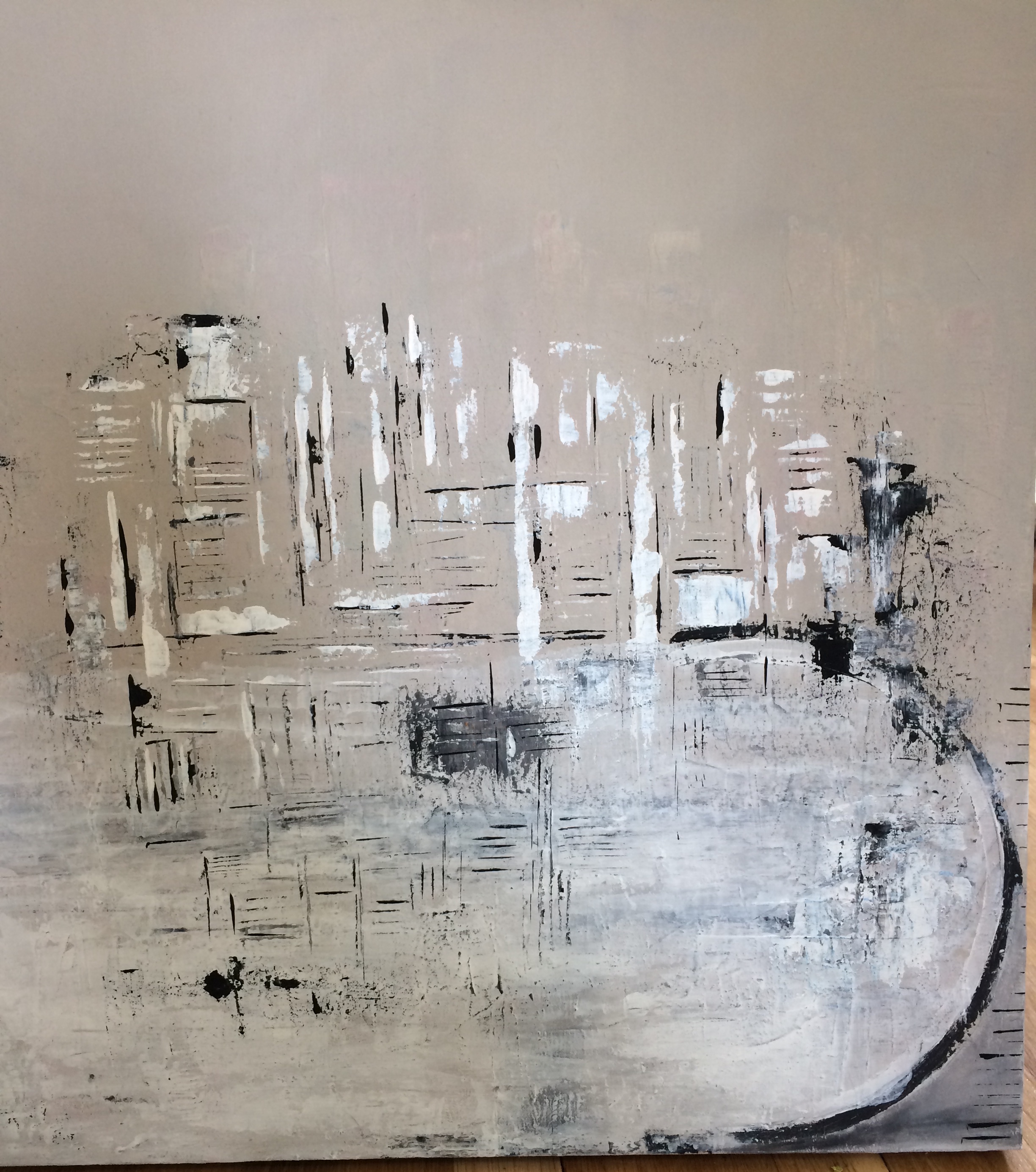 ACRYLIC ABSTRACT 24x24 $700