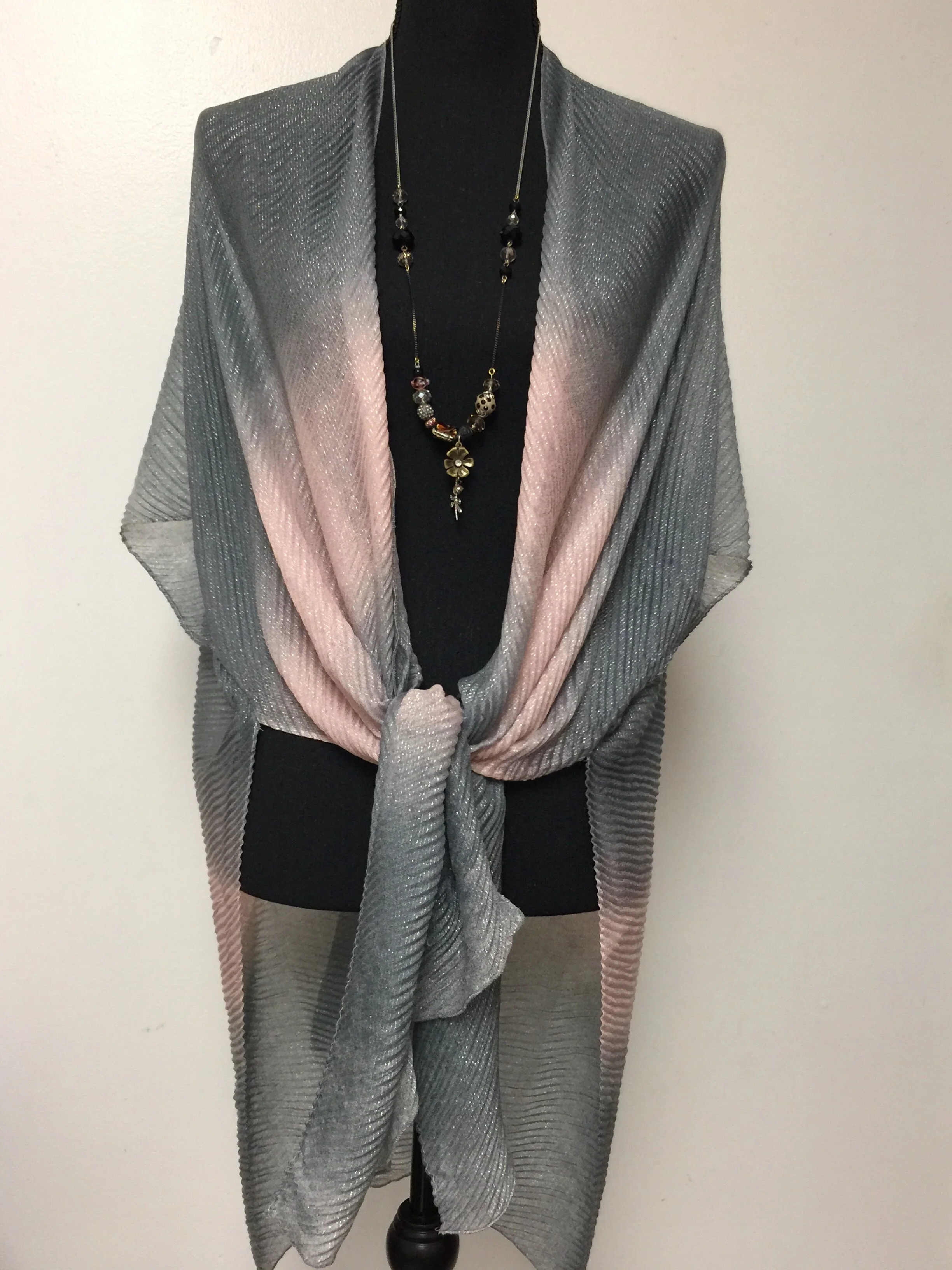 Scarf Cover-Up - Long Crinkled Glitter