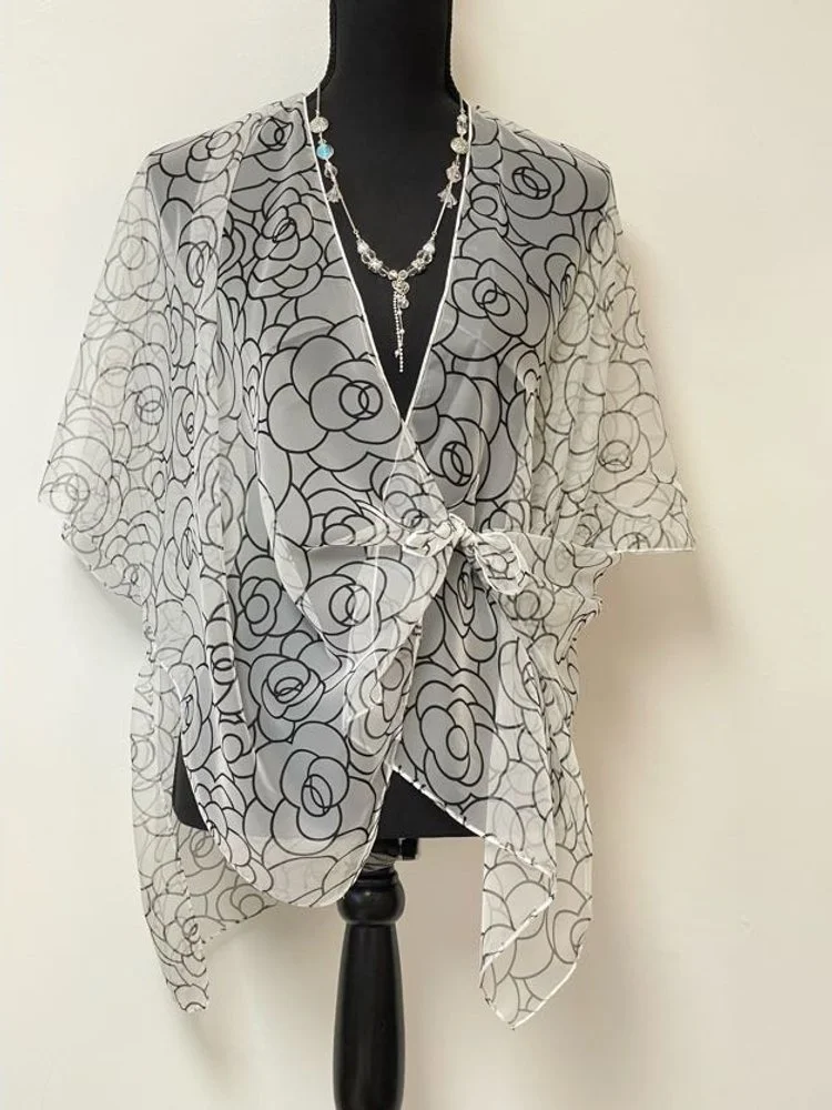 Silky Scarf Cover-Up - Short