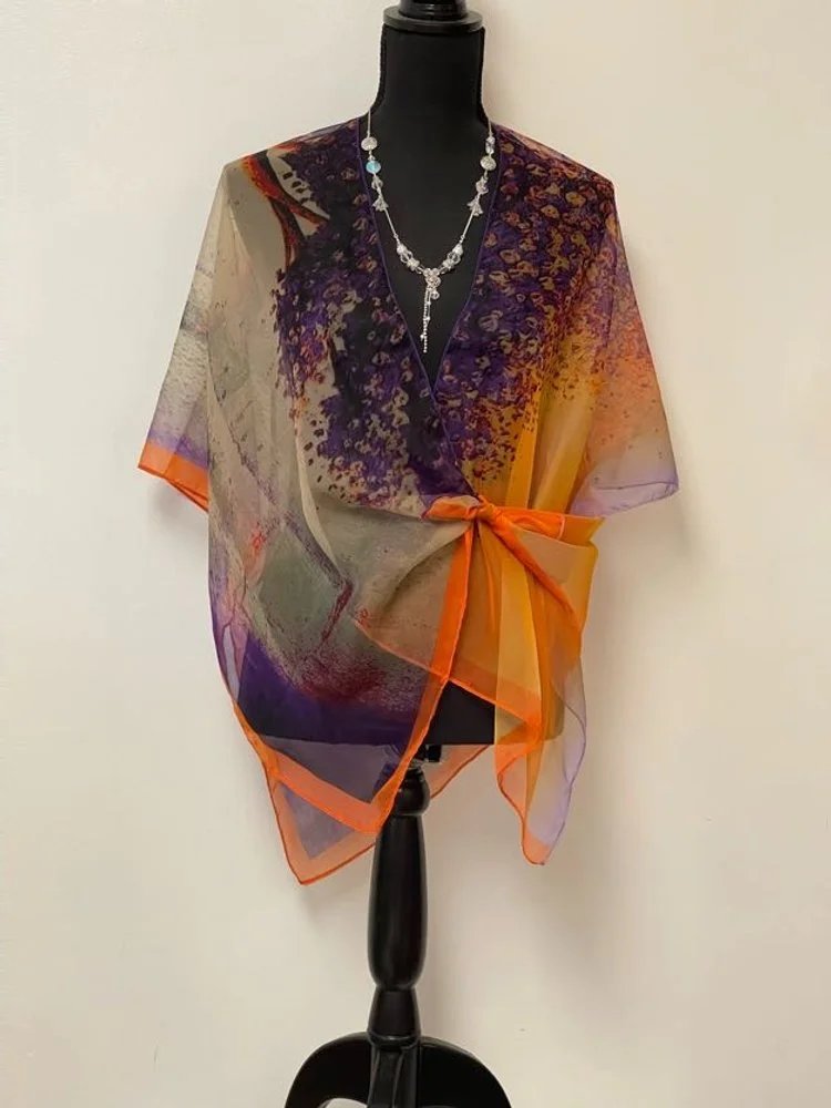 Silky Scarf Cover-Up - Short