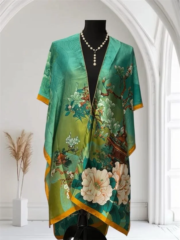 Silky Scarf Cover-Up - Long