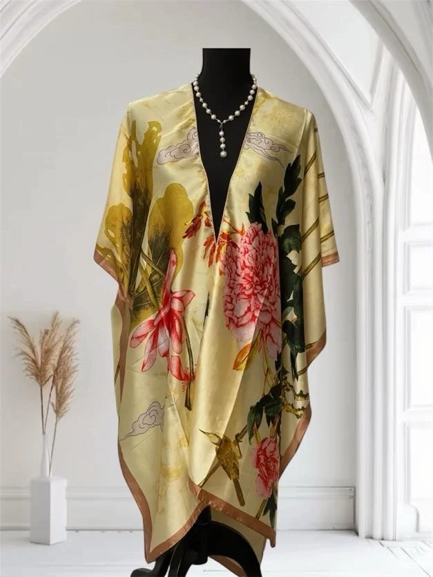 Silky Scarf Cover-Up - Long