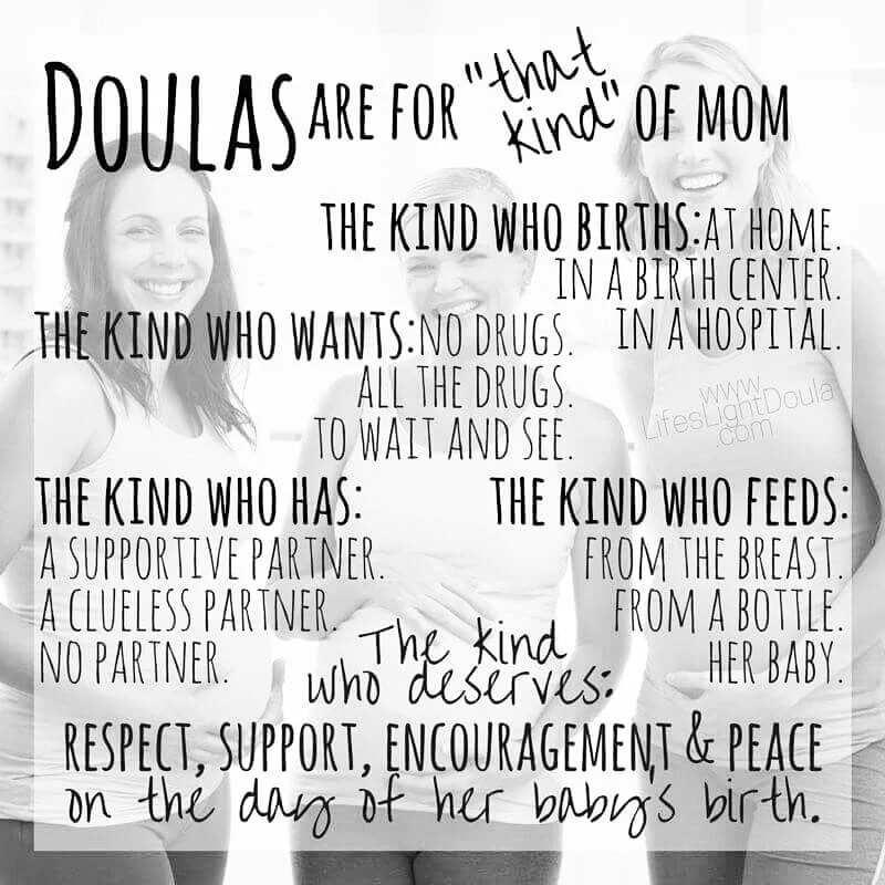Doula comes from the Greek word doule meaning servant of women. To apply that to the modern definition. Doulas support and advocate for their clients. Soothing worries about birth and parenthood, as well as being physical and mental support both dur…
